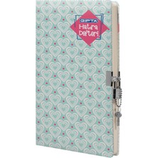  gıpta kilitli ıp dikişli sert kapak hatıra defteri 14x20cm 120 yaprak (1 adet) 3345