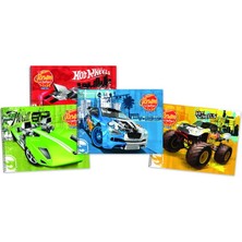  gıpta hot wheels spiralli resim defteri 17x24cm 15 yaprak (12 li paket) 5436