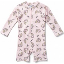 Minipodyum Kız Bebek Yüzücü Mayosu Uzun Kollu