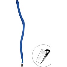  bafix 3a 854 yaka kart askı ıpi metal klipsli mavi tekli (1 adet)