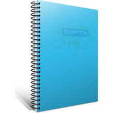  gıpta eko pp a4 spiralli pp kapak defter 80 yaprak kareli (12 li paket) 2030