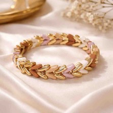 Mon Amours Vip Gold Kahve Bileklik (Lastikli)
