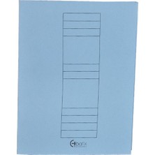  bafix tam kapak dosya karton telli mavi tekli (1 adet)