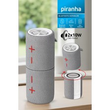 Piranha 7852-G Taşınabilir Bluetooth Hoparlör 20W |  Tws Stereo Askılı Tf Kart Aux Destekli |  Şarjlı Güçlü Ses