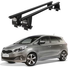 Today Auto Royal Kia Carens (2013-2019) Uyumlu Siyah Kilitli Ara Atkı Port Bagaj Tavan Barı