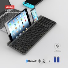 Lenovo K550 Tablet Standlı Bluetooth + 2.4 Ghz Kablosuz Dual Modlu Sessiz Klavye