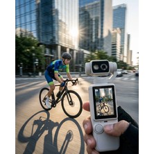 Butik Mey Ithalat® 4K Ultra Hd Taşınabilir Vlog Kamerası Otomatik Fokus ve 180 Derece Döner Lens