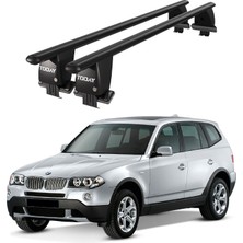 Today Auto Royal Bmw X3 (2004-2010) Uyumlu Siyah Kilitli Ara Atkı Port Bagaj Tavan Barı