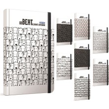  gıpta beat sert kapak not defteri 19x26cm 120 yaprak kareli (2 li paket) 4226