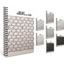 Gıpta Beat A4 Spiralli Karton Kapak Defter 100 Yaprak Kareli (4 Lü Paket) 4224