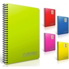 Gıpta Chromo A5 Spiralli Pp Kapak Defter 100 Yaprak Kareli (4 Lü Paket) 2312