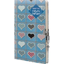  gıpta kilitli ıp dikişli sert kapak hatıra defteri 14x20cm 120 yaprak (1 adet) 3429