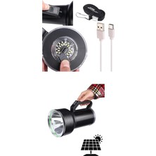 Uslucan Alışveriş Taşınabilir Solar Şarjlı LED Fener Powerbank Özellikli Kamp ve Acil Durum Için Süper Parlak Işık