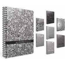 Gıpta Hope Spiralli Karton Kapak Defter 19X26Cm 100 Yaprak Kareli (4 Lü Paket) 1197