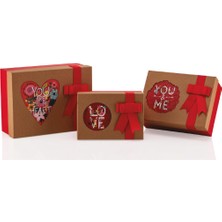 Gıpta Valentines Rectangular Witc 3 Lü Hediye Kutusu Seti BX0053