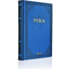  gıpta pera ıp dikişli deri kapak not defteri 13x21cm 120 yaprak çizgisiz 2068