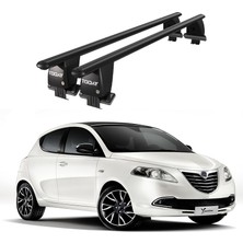 Today Auto Royal Lancia Ypsilon (2010-2013) Uyumlu Siyah Kilitli Ara Atkı Port Bagaj Tavan Barı