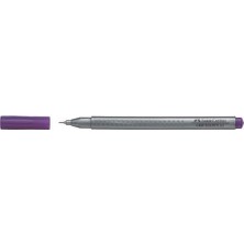  faber-castell keçe uç kalem 0.4 mm açık mor 151637 5020151637000