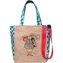 Dogo Kadın Vegan Kahverengi Large Tote Bag - Alice In Nowhere Tasarım