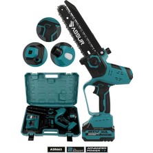 Assur 21V Çift Akülü 8 Inç Otomatik Yağlamalı ve Dijital Göstergeli Şarjlı Budama Makinesi