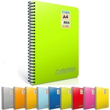  gıpta chromo a4 spiralli pp kapak defter 100 yaprak kareli (4 lü paket) 1492