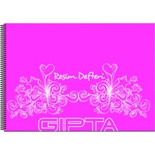 Gıpta Pp Kapak Spiralli Resim Defteri 35X50Cm 25 Yaprak (4 Lü Paket) 1773