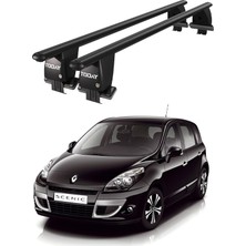 Today Auto Royal Renault Scenic (2009-2013) Uyumlu Siyah Kilitli Ara Atkı Port Bagaj Tavan Barı