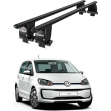 Today Auto Royal Volkswagen E Up (2014 ve Sonrası) Uyumlu Siyah Kilitli Ara Atkı Port Bagaj Tavan Barı