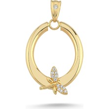 Zümrüt Sarraf 14 Ayar Altın Taşlı Yusufçuk Kolye Ucu