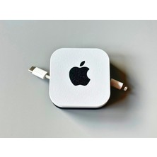 Teknova Group Logolu Makaralı Şarj Kablosu Sarıcı - Pratik Kablo Düzenleyici Macbook Uyumlu(2mt)