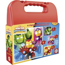 Educa Çocuk Puzzle Multi 4 Iron Man ve Arkadaşları 20344