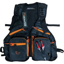 Savage Gear Pro-Tact Spinning Vest Balıkçı Yelek (Çift Organizer Kutulu ve Balıkçı Penseli)