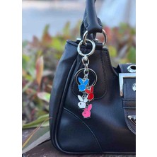 Nues Renkli Tavşan Charm / Çanta Aksesuarı