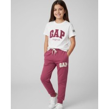 BeU Kids 2'li Takım %100 Pamuk Süzene Nakışlı Likralı Süprem Kız Çocuk Eşofman Takım