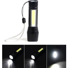 Uslucan Alışveriş Mini Çok Güçlü Şarjli El Feneri Xpe-Cob LED WT-030
