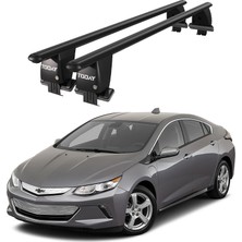 Today Auto Royal Chevrolet Volt (2010-2015) Uyumlu Siyah Kilitli Ara Atkı Port Bagaj Tavan Barı
