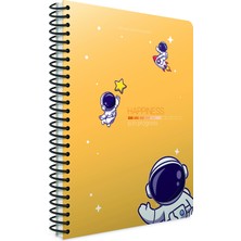  happiness spiralli karton kapak defter a4 100 yaprak kareli (4 lü paket) 6170