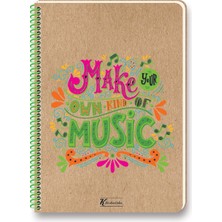  doodles 12x17cm 100 yaprak çizgili sert kapak spiralli defter 60 gram (12 li paket)