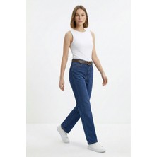 Rays Mavi Kemerli Likralı Jean 3043