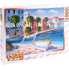  68x48cm 1000 parça puzzle yapboz akdeniz (toz yapıştırıcı hediyeli)