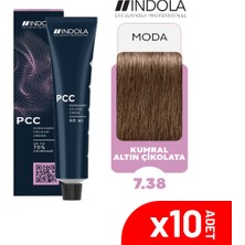 Indola Pcc 7.38 60ML Kumral Altın Çikolata Saç Boyası-10'lu