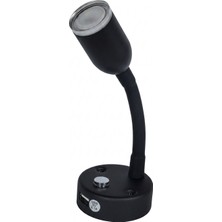 MELLİFERA Yuvarlak Tabanlı Dokunmatik Ayarlanabilir Döner Başlıklı Okuma Lambası