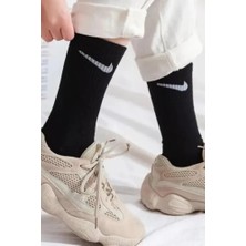 Nike Cushioned 3 Pack Cotton Crew Socks 3 Lü Pamuklu Spor Çorap Siyah