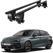 Today Auto Royal Cupra Leon Iv (2020 ve Sonrası) Uyumlu Siyah Kilitli Ara Atkı Port Bagaj Tavan Barı