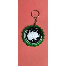 Miina Aksesuar Epoksi Reçine Çeşitli Renklerde Dekore Edilmiş Dekoratif Bir Görünüm Sunan Muhammed Yazılı Anahtarlık