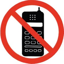  aplı yapışkanlı kağıt uyarı etiketi (telefon ıle konuşulmaz) 114x114 mm (1 adet) ref-848