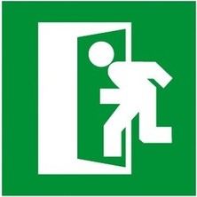  aplı yapışkanlı kağıt uyarı etiketi (çıkış) 114x114 mm (1 adet) ref-10432