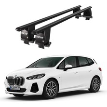 Today Auto Royal Bmw 2 Series (2021 ve Sonrası) Uyumlu Siyah Kilitli Ara Atkı Port Bagaj Tavan Barı
