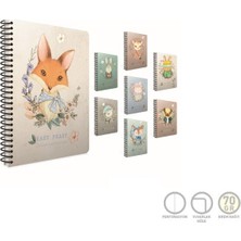 Gıpta Easy Notes Spiralli Karton Kapak Defter A4 80 Yaprak Çizgili (4 Lü Paket) 4745