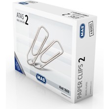  multipack ataş no:2 (nikel kaplı ataç) süper kalite 100 lü (4 kutu)